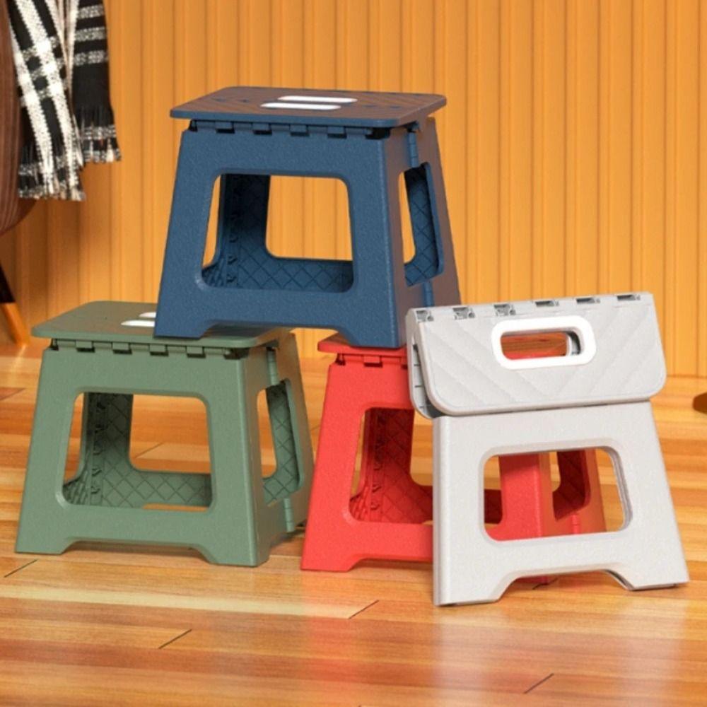 Lightweight Small Benches Handheld Foldable Stool Multi Purpose Footstool  Adults