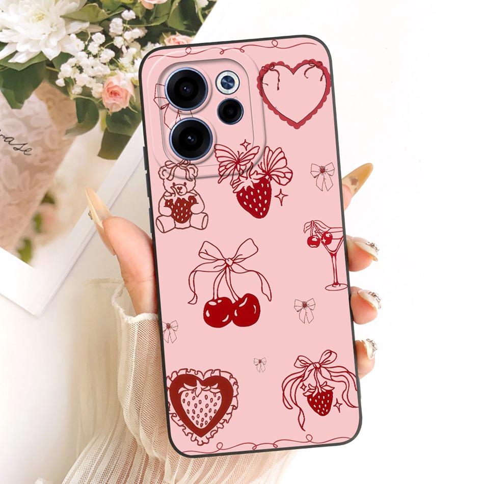 For OPPO Reno15 F 15FS 5G CPH2801 Cute Cat Flower Cartoon Phone Case For Oppo Reno15F 15 FS 15F 5G Soft Silicone Covers Bumpers