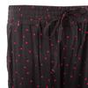 Pantalon fluide noir coeurs rouges Femme MANOUKIAN