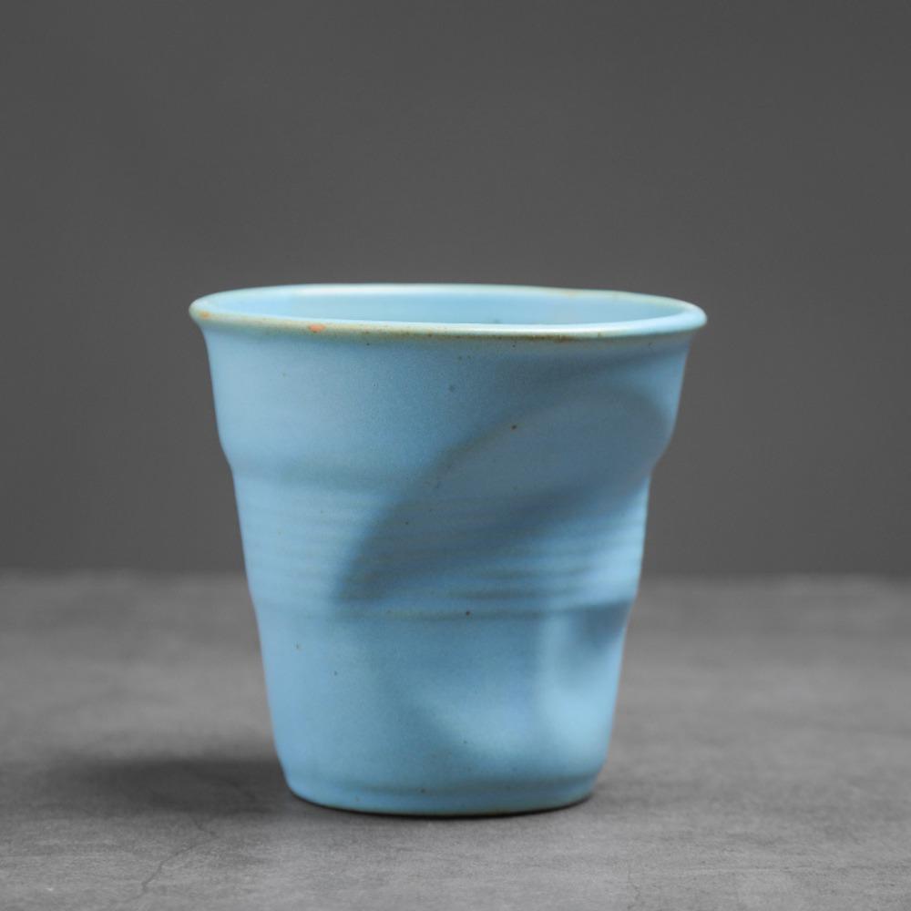 Coarse Ceramic Coffee Mugs Iron Rust Defects Espresso Cup Retro Tea Cup Afternoon Tea Cup