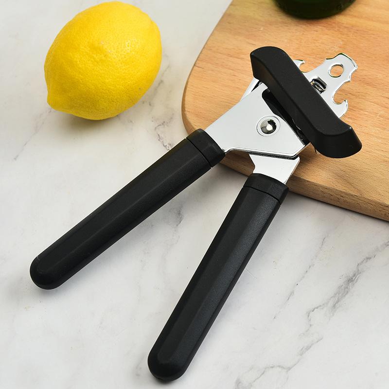 

1PC Effortless Can Opener Stainless Steel 360-degree Rotating Knob Non-slip Handle Multifunctional Easy Lid Removal Can Opener чёрный