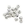 100pcs Crucifix Round Beads for Prayer Necklace, Bracelet Making Crafts Alloy Construction Long Last Durability