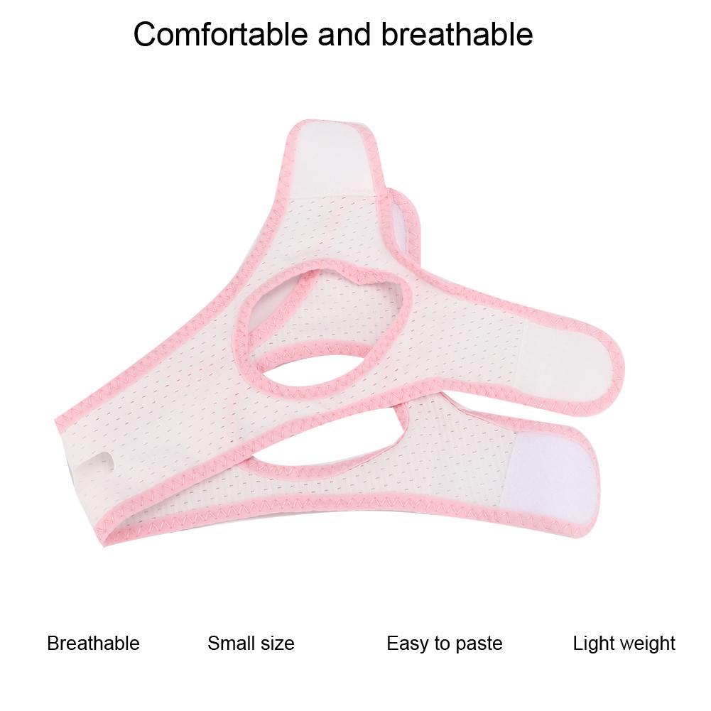 Atmungsaktiver Anti-Schnarch-Gurt, Anti-Schnarch-Kinnriemen, Schnarchreduzierungshilfe für Kinder und Erwachsene(Weißer Dreiecksgurt )