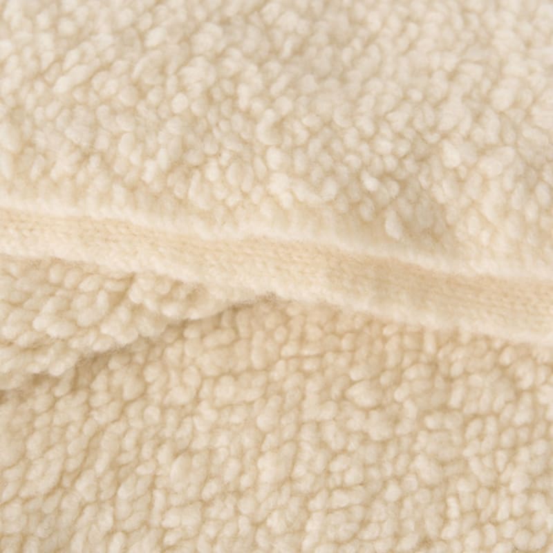 NOTHING WRITTEN Triangle wool muffler (Ivory boucle)