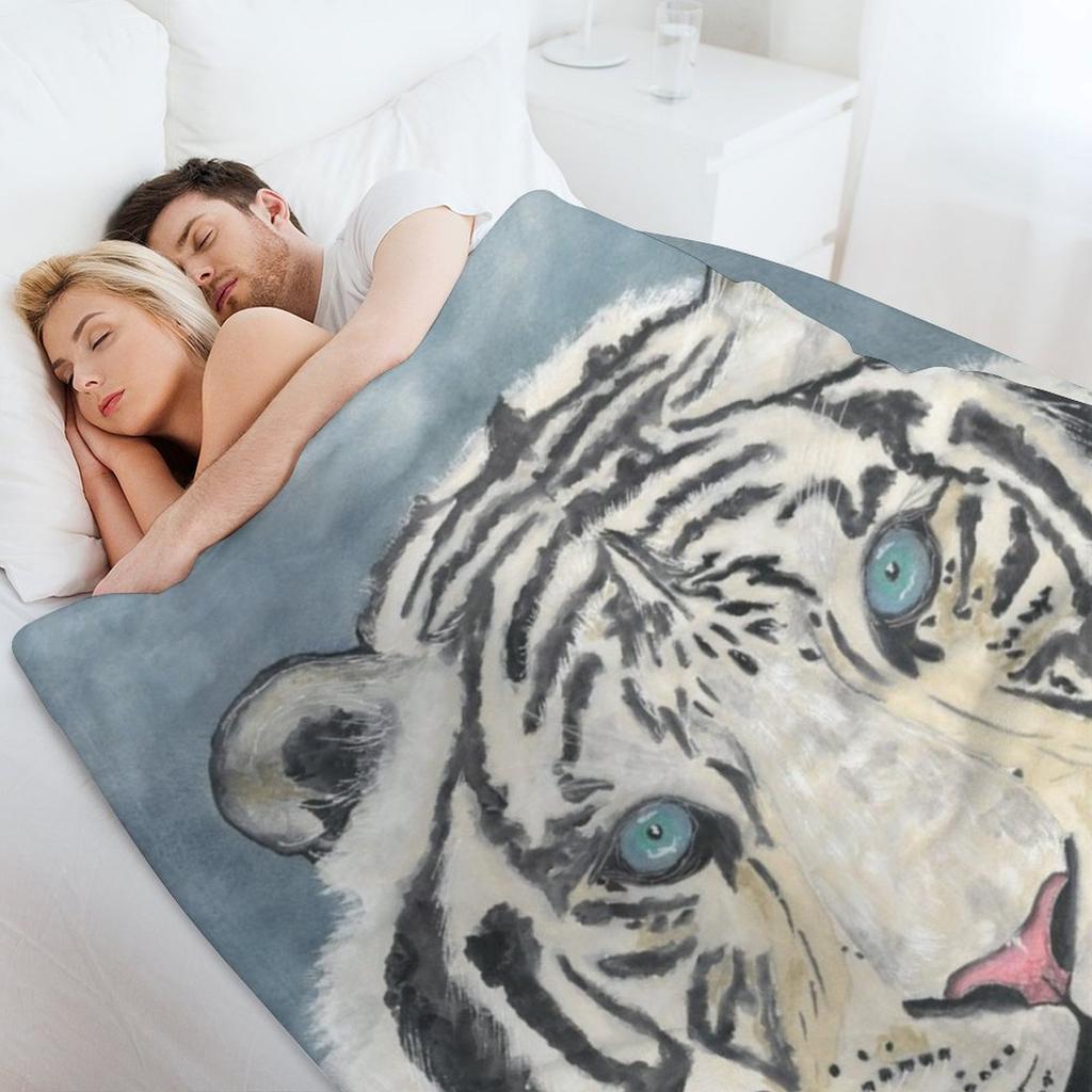 Siberian Tiger Throw Blanket bed plaid blankets and throws Nap Custom Blankets