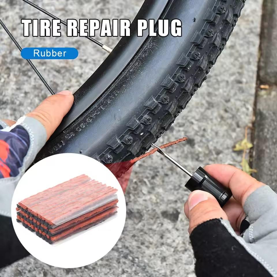 50 STÜCKE Auto Motorrad Reifen Reparatur Streifen Tubeless Dichtung Streifen Reifen Punktion Gummi Streifen Stecker Auto Fahrrad Reifen Reparatur Zubehör