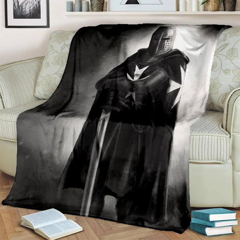 Templar Cavalier Knight Crusaders Games Blanket,Soft Throw Blanket for Home Bedroom Bed Sofa Picnic Travel Office Cover Blanket