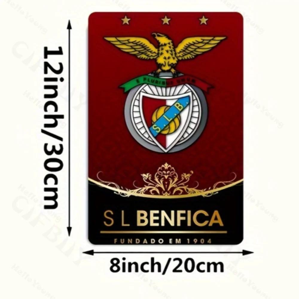 

Vintage SL Benfica Iron Football Sign Waterproof Bar Decor with PreDrilled Gift Design 20x20cm(8x8inch)