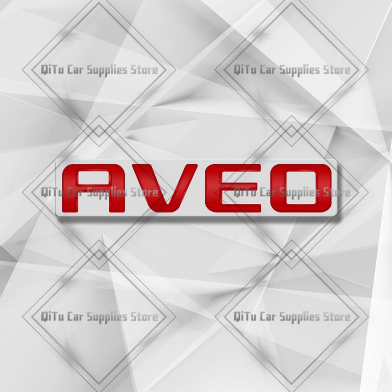 Zinklegierung Für Chevrolet Aveo Abzeichen Auto Karosserie Kofferraum Kotflügel Klebe Emblem 3D Aufkleber Schriftzug Styling