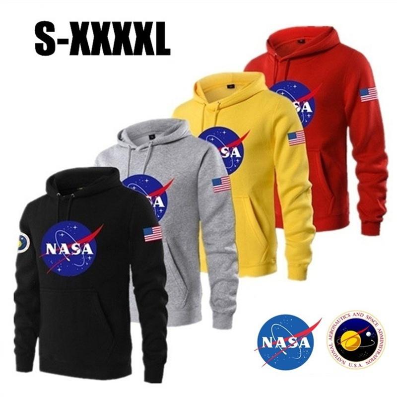 Mens Nasa Space Hoodie Pullover Warm Soft Breathable Casual Outwear Sweatshirt