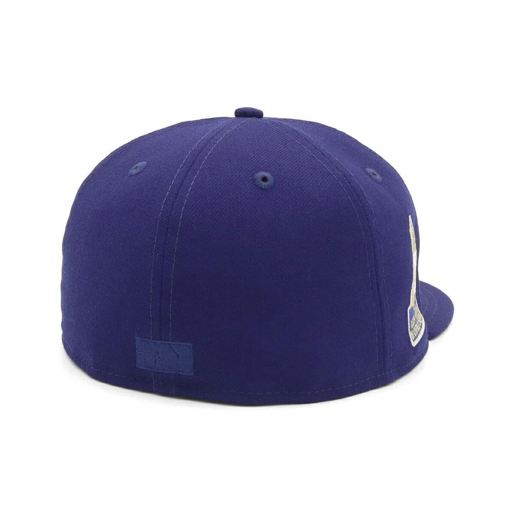 New Era 59FIFTY MLB Side Patch LA Dark Royal Cap, Size 7 3/8, 5950SB, MLB WORLD SERIES, LOSDODCO DROY