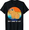 Funny Shirts Retro Capybara Don't Be Worry Be Capy Tees T Shirts