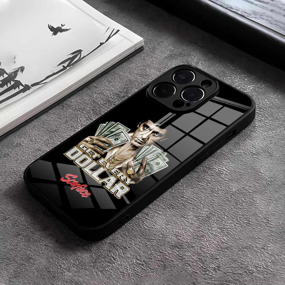 1983 Film S-Scarface Phone Case For IPhone 17 15 Pro Max 12 16 14 Plus 11 13 Pro X XR XS 7 8 Plus SE Glass Cover