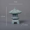 Nouvelle Lanterne Pagode Miniature Lumière Statue de Jardin Décorative Pierre de Sable Micro Paysage Lampe Cour Zen Bonsaï Miniature