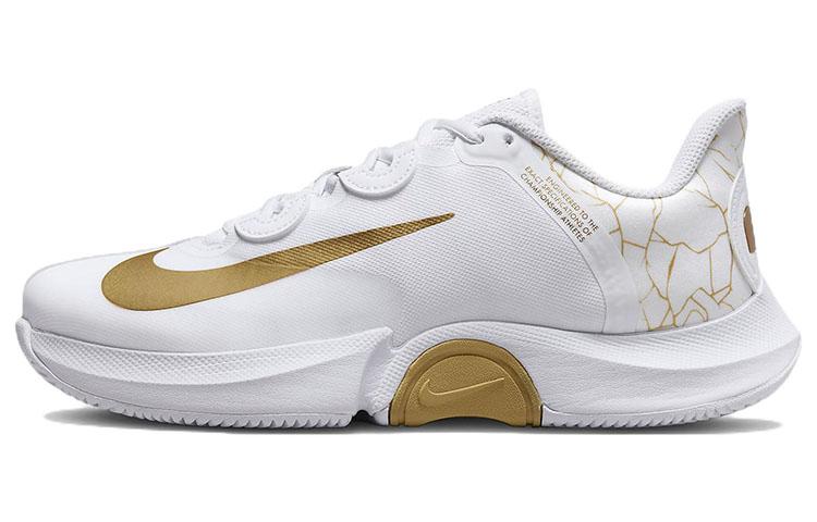 Nike X Naomi Osaka Court Air Zoom Gp Turbo  White Metallic Gold  Women s DX0341-100 35.5