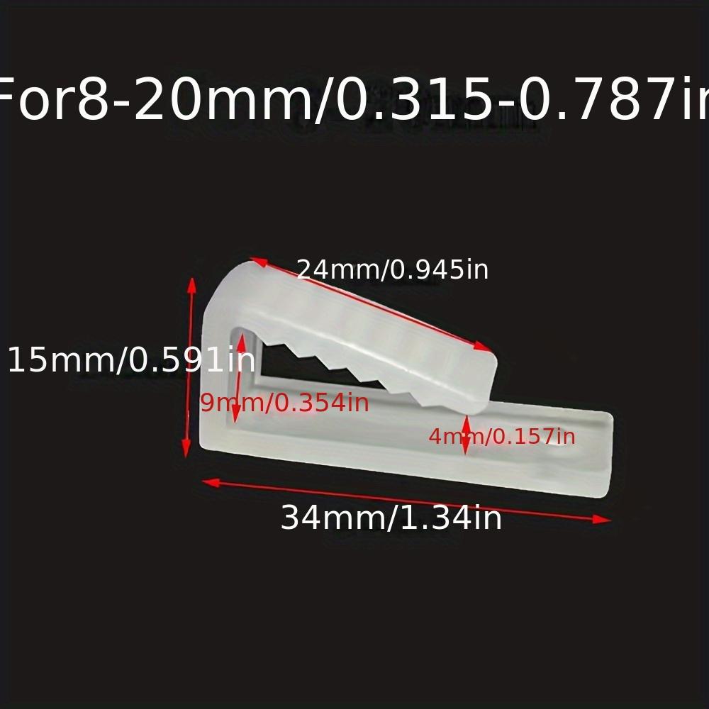 Universal 8-20mm LED Strip Fasteners Fix Clips Holder LED Connector Plastic Accessories For 2835 COB Neon Light Mounting Fixing