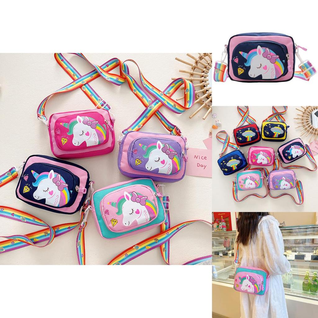 Adorable Cartoon Kids Shoulder Bag Breathable Durable Oxford Cloth Cute Accessory