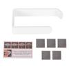 Tissue Holder Punch   Wall Mounted Acrylic Roll Paper Hanger for Bathroom Kitchen