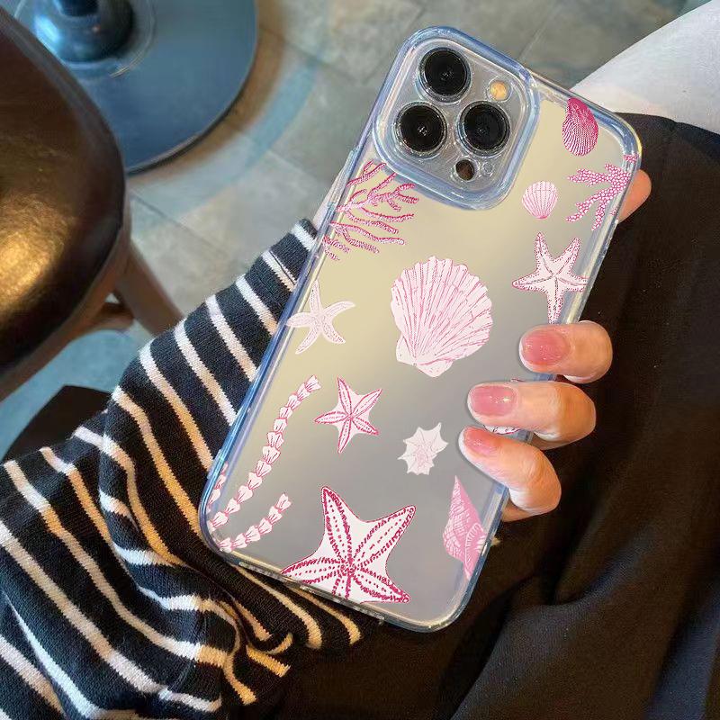 Seashells Starfish Phone Case for iPhone 17 Air 16 15 14 13 12 11 Pro Max Plus Mini X 8 7 Transparent Cover Fundas Accessory