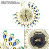 3D Peacock Wall Clock Living Room Clock Silent Modern Art for Living Room