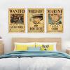 One Piece Poster Clear Printing Rectangle Decorative Japanese Anime Luffy Bounty Poster Bedroom Decor for Bar