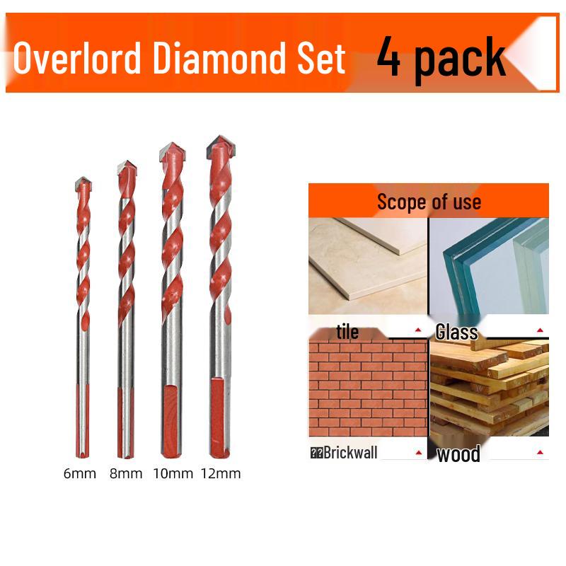 6mm Alloy Triangle Drill Bit for Concrete, Glass, and Cement