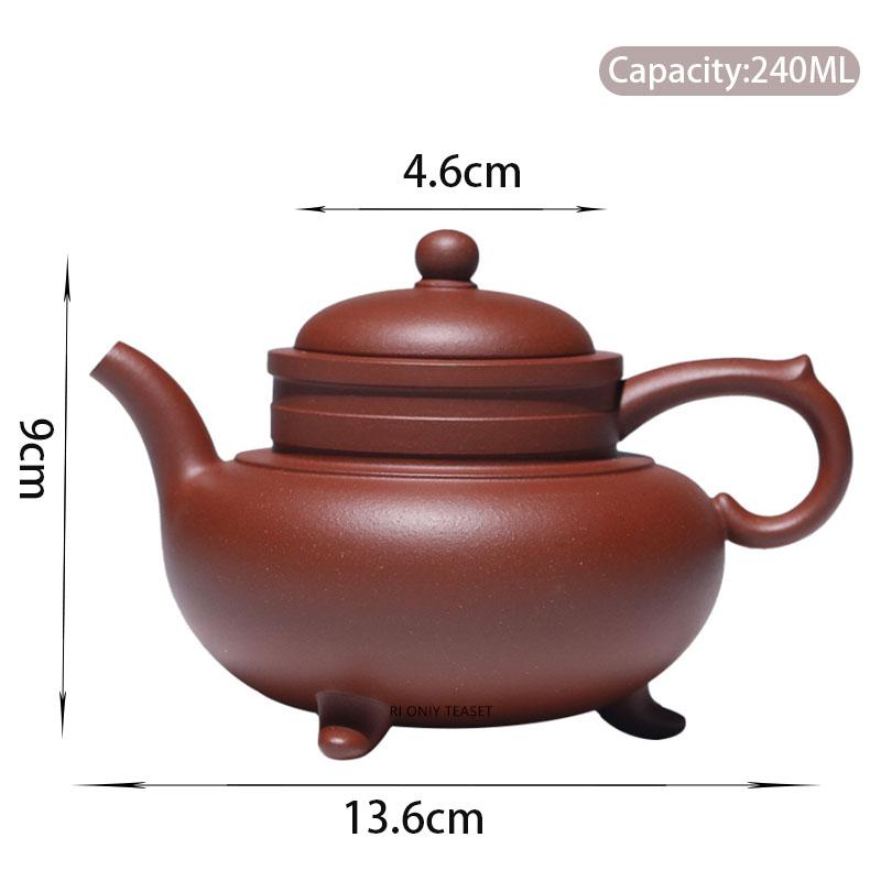 240ml Creative Yixing Purple Clay Teapots Famous Handmade Zisha Tea Pot Beauty Kettle Chinese Zisha Tea Set Teaware Collection