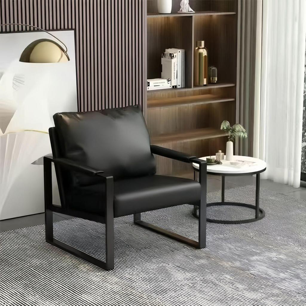 Modern Wrought Iron Sofa Chair - Light Luxury for Living Room or Bedroom