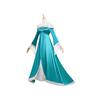Rosalina Green Satin Court Long Dress for Mario Cosplay
