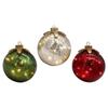 LED Light Up Glass Ball Christmas Ornament Sphere Ball Indoor Outdoor 10cm
