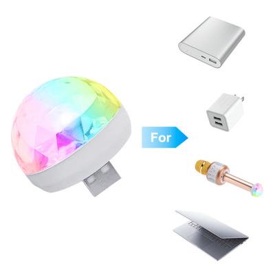 Colorful Sound Activated Magic Ball USB Mini Disco Light Party KTV Neon Lamp