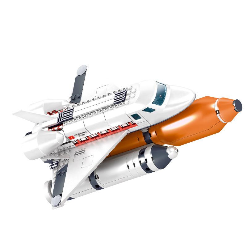Space Shuttle Launch Center Lunar Lander Model Building Blocks Spaceship Spaceport Figure Rocket Bricks Construction Toys
