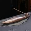 9" Length Incense Stick Holder with 3 Holes, Ceramic Incense Ash Cather for Counters, Meditation Room, Yoga, Home, Office