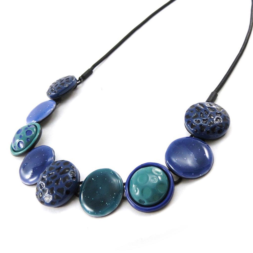 NOA [J2266] – Blaue Designer-Halskette „Safari“.