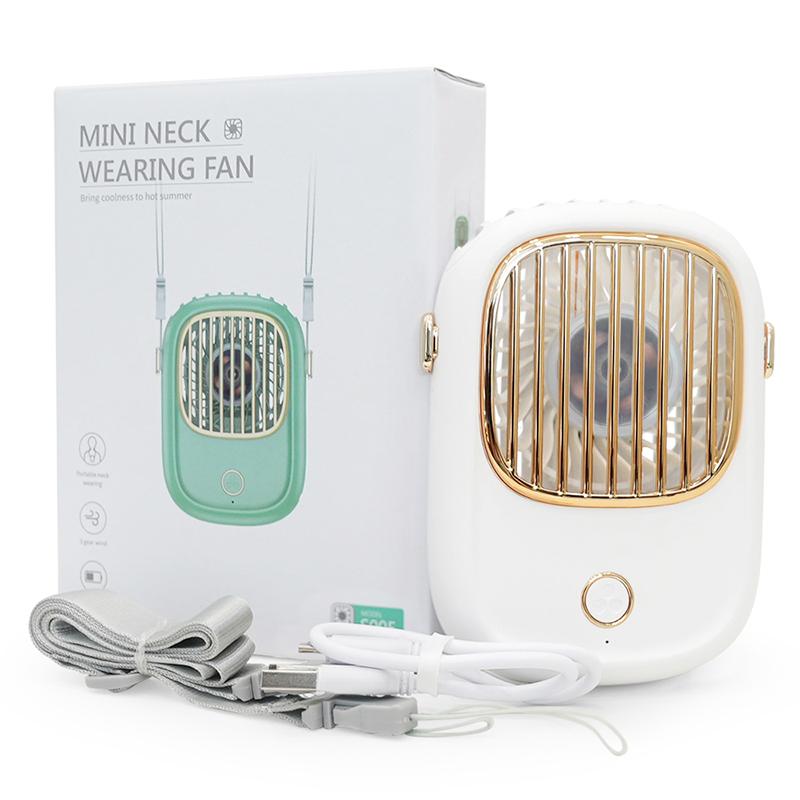 

Оригинальный дизайн Перезаряжаемый Ручной Маленький Мини Вентилятор Портативный Usb Электрический Ручной Шейный Вентилятор белый