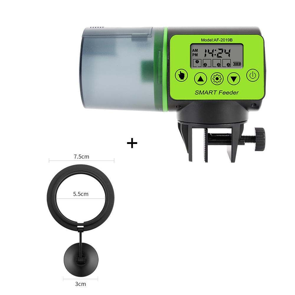 Automatischer Futterautomat für Aquarien, intelligentes Timing, automatischer Futterautomat, Aquarium-Goldfisch-Futterspender, große Kapazität, Fisch-Aquarium-Futterspender