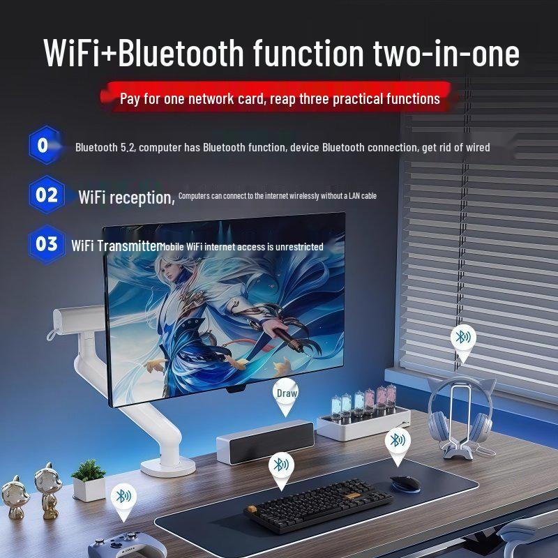 AX1800 WiFi 6 Dual-Band PCIe Desktop Network Card with 5G and Bluetooth 5.2.