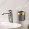 Toothbrush Holder Storage Rack Wall Mount Rustpoof Mouthwash Cup Holder Bathroom Shower Accessory Convenient To Use