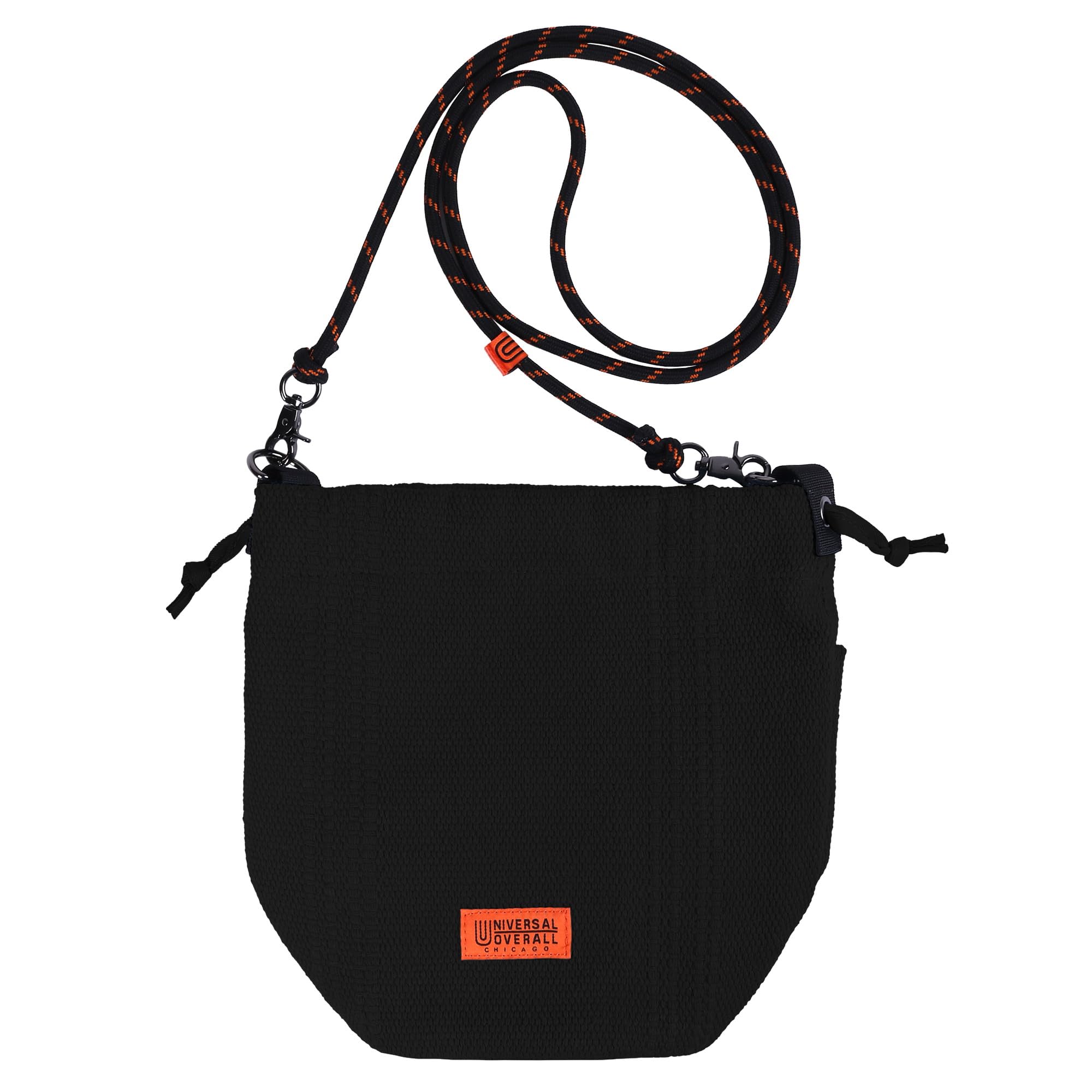 Shoulder Bag 8L Drawstring Closure BLACK FR [Universal Overall] UVO-242 чёрный