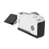 Camera Half Case for Sony A6700 A6400 A6300 A6100 A6000 ZVE10 ZVE10II ZVE10M2 A7R5 A7CII A7C2 Bottom Opening Cover PU Leather