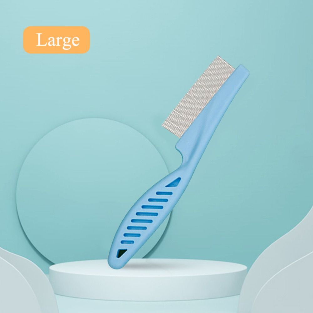 Pieptene de Toaletare din Oțel Inoxidabil pentru Îndepărtarea Petei Lacrimale și a Puricilor de la Animalele de Companie, Pieptene Durabil pentru Câini și Pisici, Animal de Companie