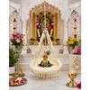 SEER Laddu Gopal Jhula for Janmashtmi Pearl Beaded Hanging Jhula Palna for Laddu Gopal