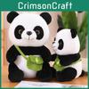 Entzückendes Plüsch-Panda-Stofftier Weiche Faserkotton Realistische Panda-Puppe Geschenk für Kinder
