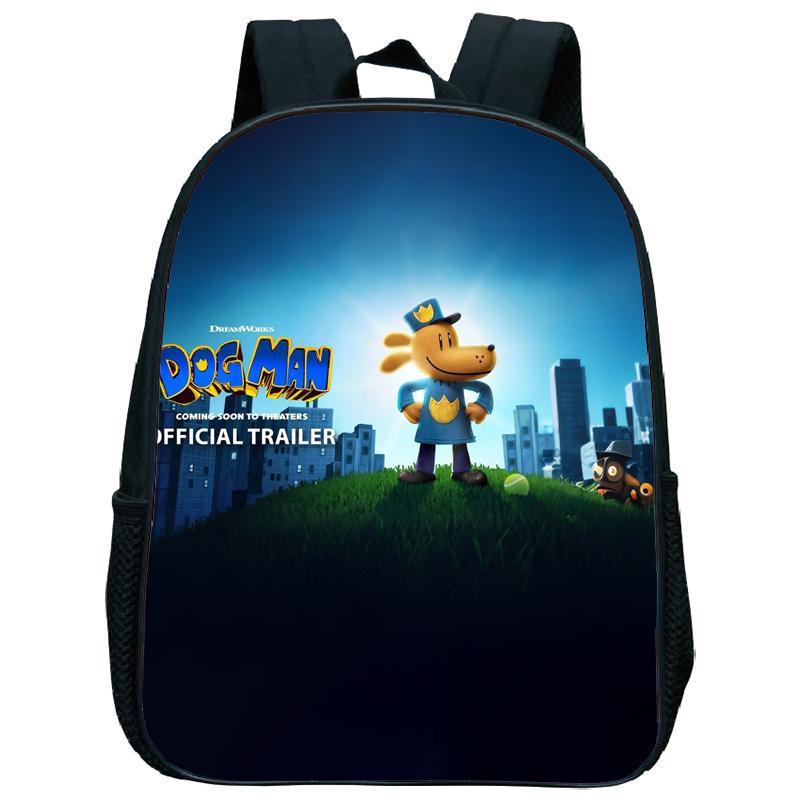 Dog Man Kindergartenrucksack 12 Zoll Dogman Kinder Junge Mädchen Kindergartentasche Kleinkind Zurück zur Schule Geburtstagsgeschenk