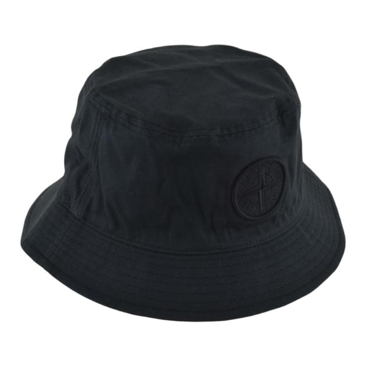 Stone Island Casual Raised Logo Embroidered Flat Top Cotton Fisherman Hat Men hats Multicolor K1S1591009-81S0065-V0029