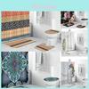 Stone Dinosaur Bohemian 3d Digital Printing Waterproof Polyester Shower Curtain