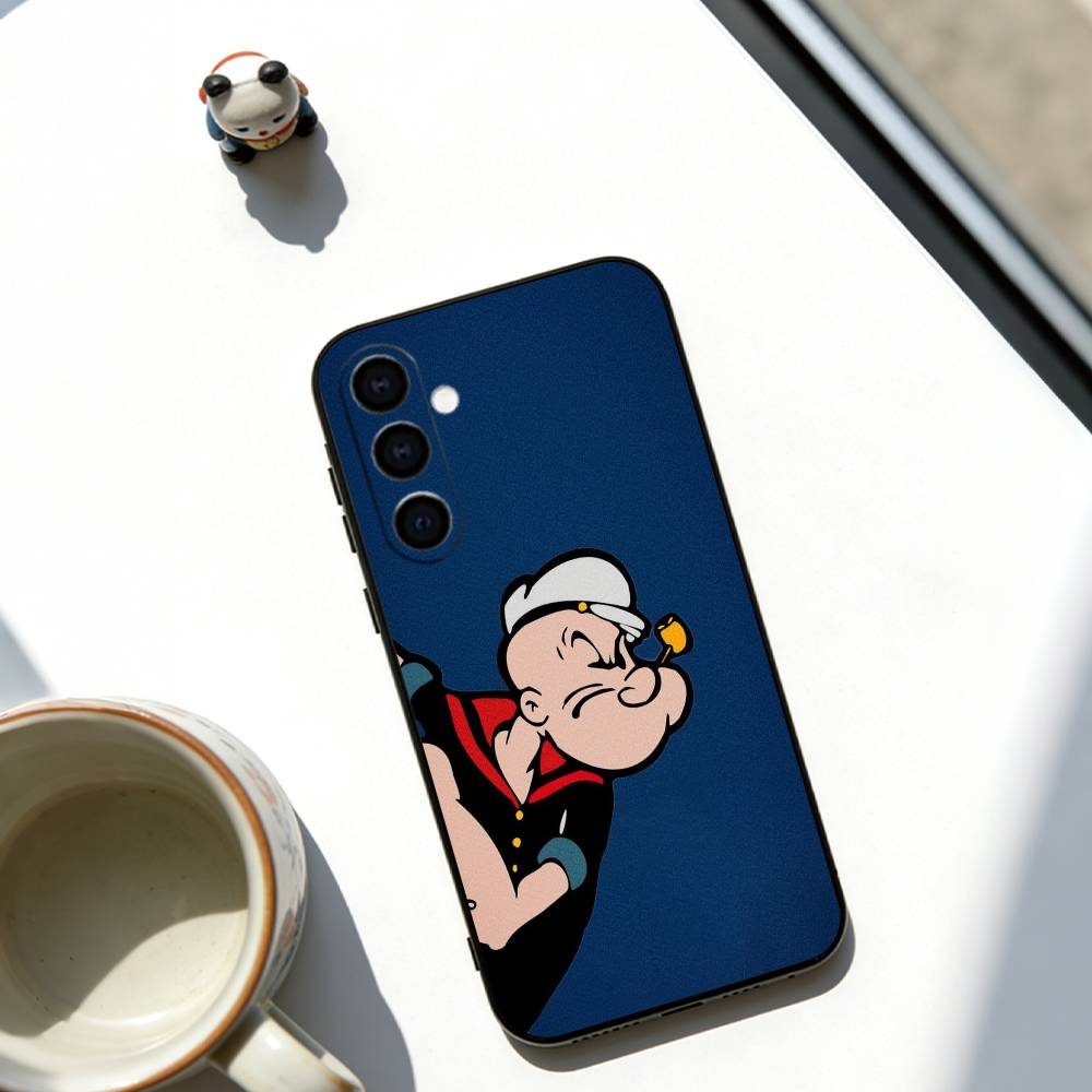

Cartoon Sailor Phone Case For Samsung Galaxy A73,A72,A71,A70,A53,A52,A51,Soft Black Cover Samsung a32 5g
