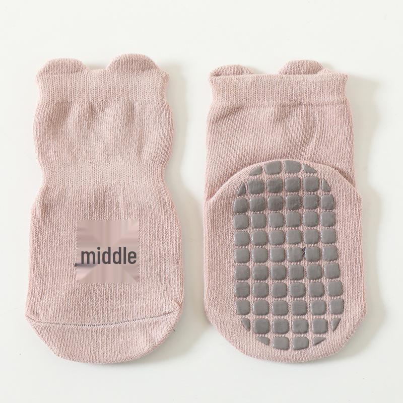 2025 Breathable Anti-Slip Cotton Baby Socks for Toddlers - Indoor & Trampoline Use, Autumn/Winter
