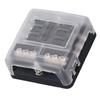 6 Way Box, LED Display, 32V Carrier for Car, Boat, Truck, with Waterproof Cover, 100A Highest Input Current