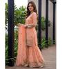 Women Designer Faux Georgette Sharara Salwar Suit Indian Bollywood Party Wear Salwar Kameez